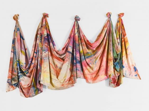 Sam Gilliam
Carousel Change
1970
acrylic on draped cotton canvas
118 1/8 x 920 1/8 inches (300 x 2337.1 cm)
Artwork &amp;copy; 1970 Sam Gilliam all rights reserved.