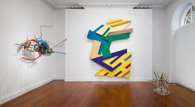 Installation view of&amp;nbsp;Homage to Frank Stella, at Mnuchin Gallery, September 18 &amp;ndash; December 14, 2024. Photography by Tom Powel Imaging.