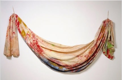 Sam Gilliam
Bow Form Construction
1968
acrylic and enamel on draped canvas
119 7/16 x 332 5/16 inches (303.4 x 844.1 cm)
Artwork &amp;copy; 1968 Sam Gilliam all rights reserved.
