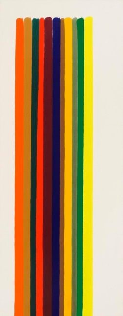 Morris Louis  Mira  1962  acrylic resin (Magna) on canvas  82 1/2 x 33 inches (209.6 x 83.8 cm)