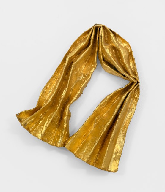 Lynda Benglis

Current

1979

brass wire mesh, plaster, gesso, oil based size, and gold leaf

17 &amp;frac12; x 14 &amp;frac12; x 2 &amp;frac34; inches (44.5 x 36.8 x 7 cm)

All Artworks &amp;copy; 2021 Lynda Benglis / Licensed by VAGA at ARS, New York
