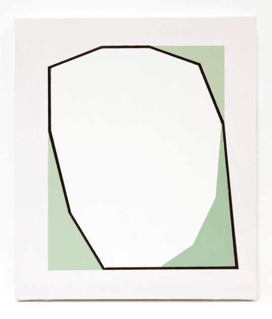 Gary Stephan, Hand Mirror Two, 2022. Acrylic and gouache on canvas, 14 x 11 inches