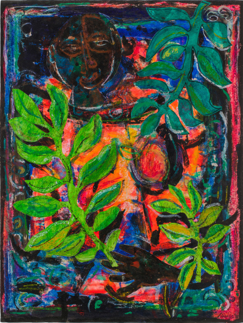 A View From the Forest,&amp;nbsp;2005
Collage, encaustic, mixed media on paper
24 x 18 inches