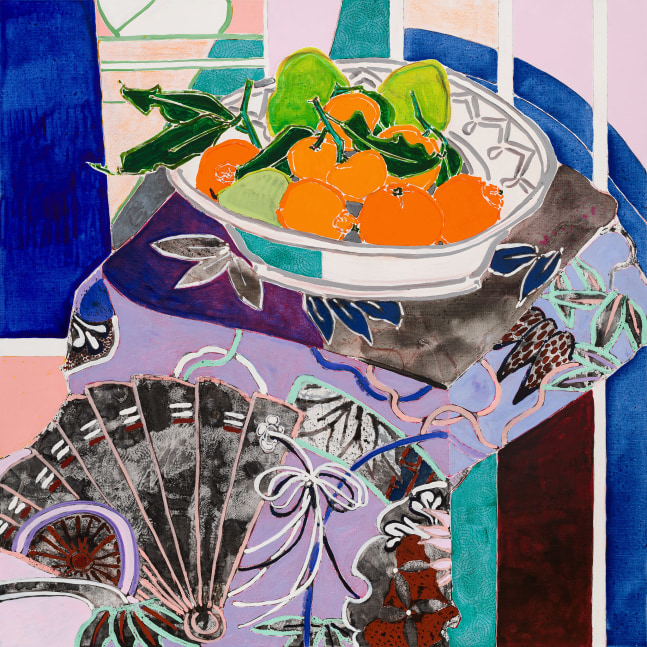 Tray of Oranges and Taisho Kimono, 2021

Oil and acrylic on canvas

48 x 48 inches