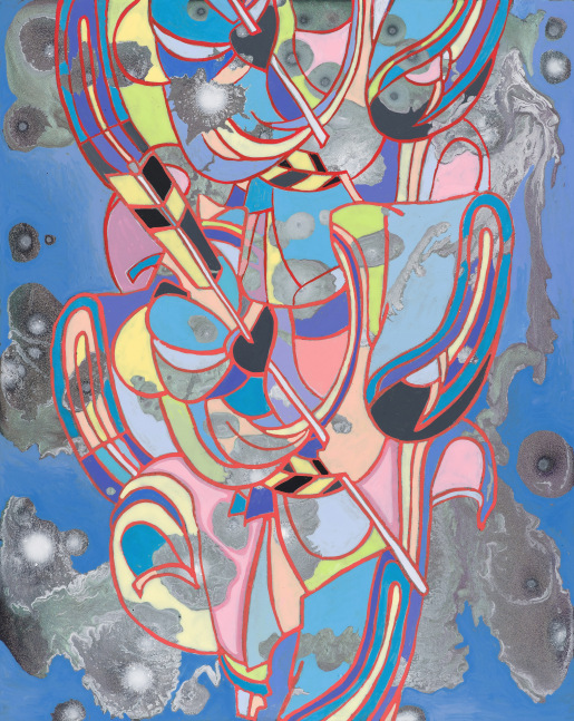 Translations (for Kiyomitsu), 2023. Acrylic on wood panel, 10 x 8 inches