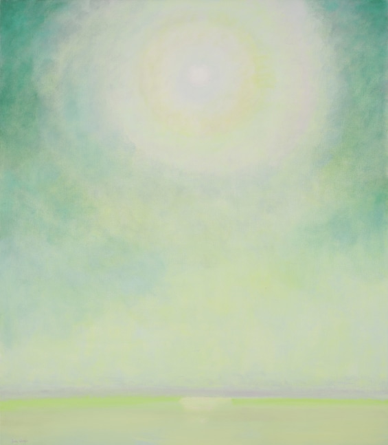 Heat in August, 1991. Oil on canvas, 80 x 70 inches