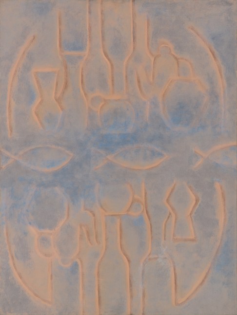 Theban Fish, 1978
Oil on linen
40 x 30 inches