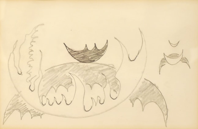 Doodle 5, n.d.

Pencil on paper

5 1/4 x 7 7/8 inches (sight)