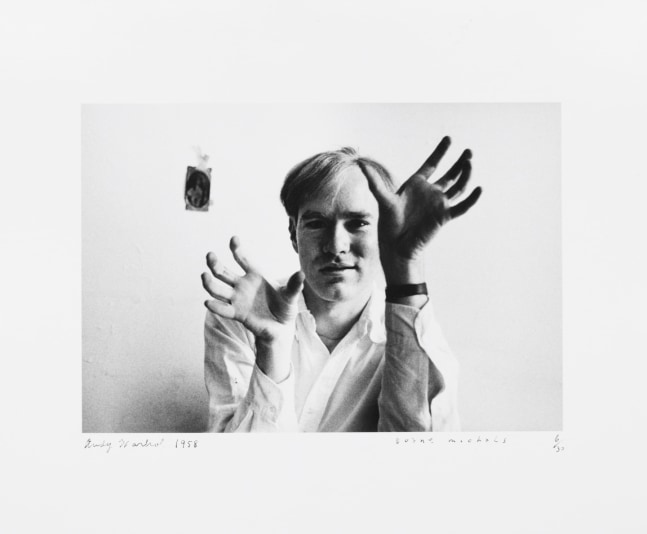 Andy Warhol, 1958  Gelatin silver print 4 7/8 x 7 inches (image); 8 x 10 inches (paper) Edition 6/30