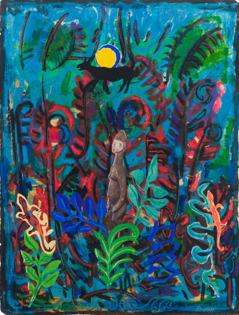 Night Garden (Forest Dream), 2012
Collage and acrylic on paper
22 x 17 inches