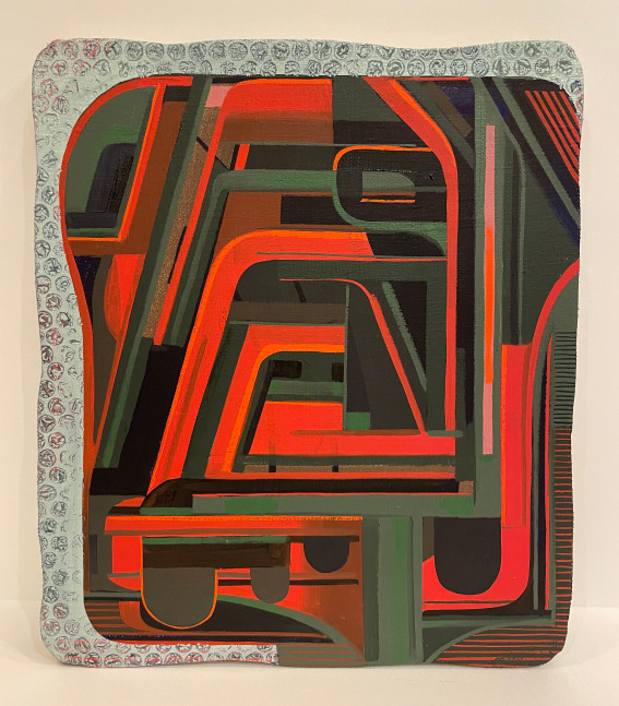 Tom Burckhardt, Sledet, 2022. Oil on linen, 14 x 12 inches
