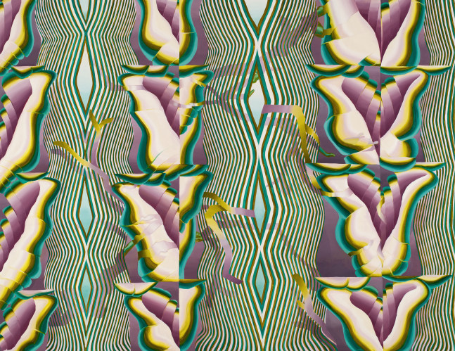 Theresa Daddezio, Heart of the Andes, 2022. Oil on linen, 62 x 80 1/4 inches