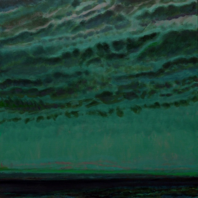 Green Sky in Autumn, 2004. Oil on canvas, 60 x 60 inches