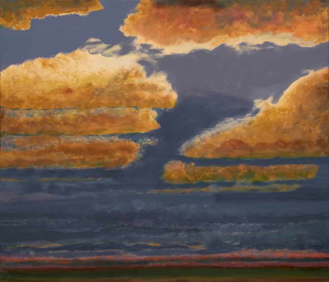 More Clouds than Sun, 2004. Oil on linen, 60 x 70 inches