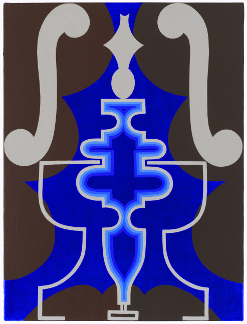 Rebecca Shore, Untitled (19-29), 2019. Acrylic on linen on panel, 12 x 9 inches