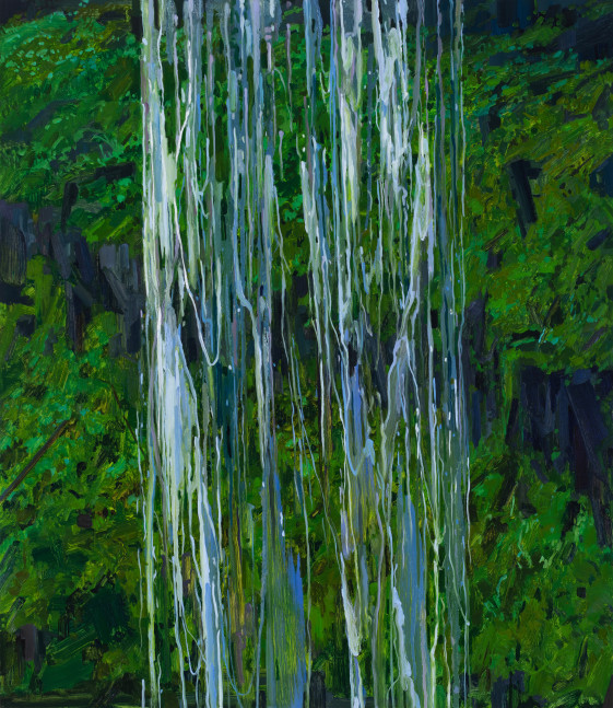 Waterfall, 2024. Oil on canvas, 60 x 52 inches