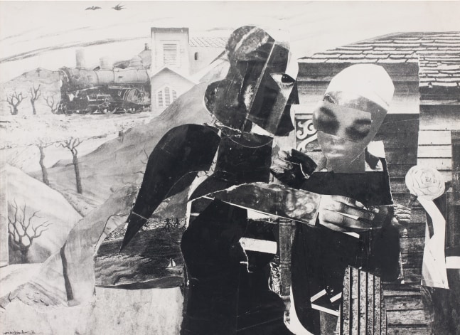 Romare Bearden, Prevalence of Ritual/Tidings, 1/6, 1964 Gelatin silver print (Photostat) mounted on fiberboard 27 1/4 x 37 1/4 inches Edition of 6 (edition unrealized)