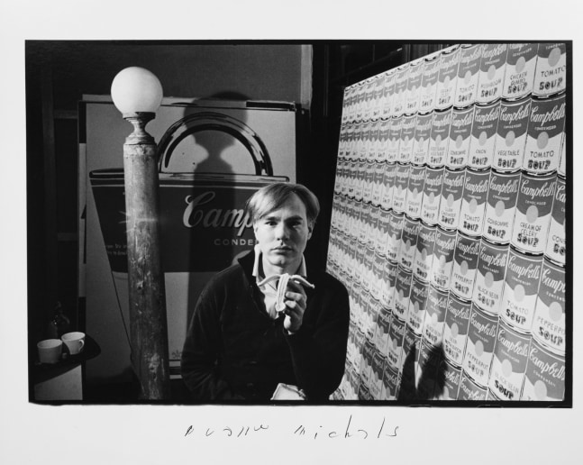 Andy Warhol (With Banana Next to Cans), c. 1962 Gelatin silver print 6 x 8 7/8 inches (image); 8 x 10 inches (paper)