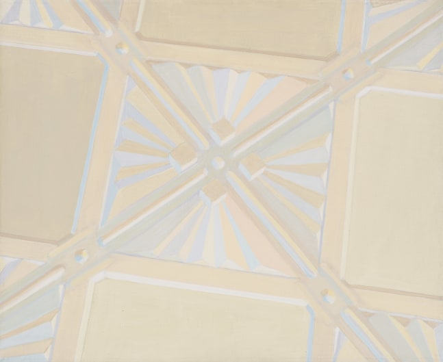 Detail of Ceiling, 1969. Acrylic on canvas, 18 x 22 inches