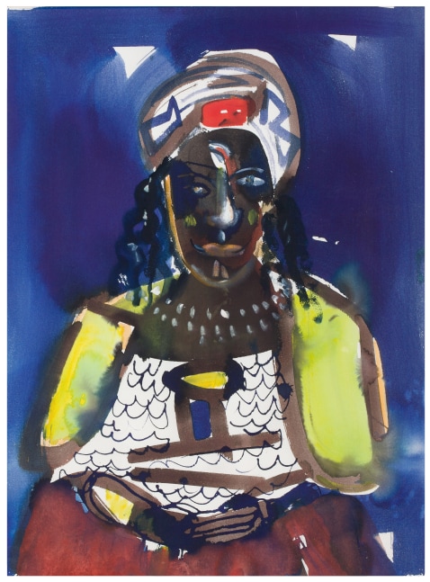 Romare Bearden Obeah Woman, 1984-86 Watercolor on paper 29 ¼ x 21 ⅝ inches