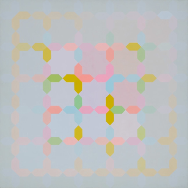 Untitled (294), c. 1974-76 Signed on verso Acrylic on canvas 59 x 59 inches