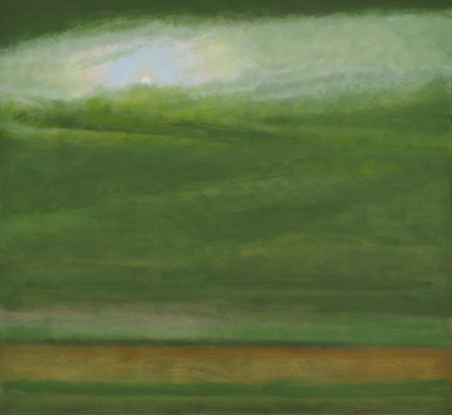 Moon in Transit, 1990. Oil on canvas, 55 1/4 x 60 inches