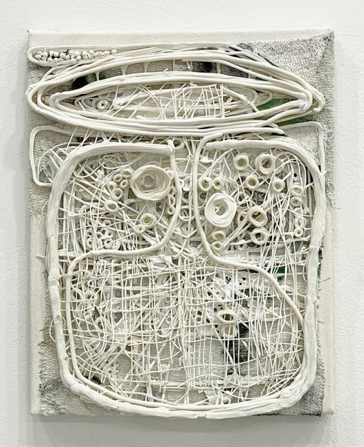 Lauriston Avery, Astral Head #20, 2022. Mixed media on canvas, 14 x 11 inches