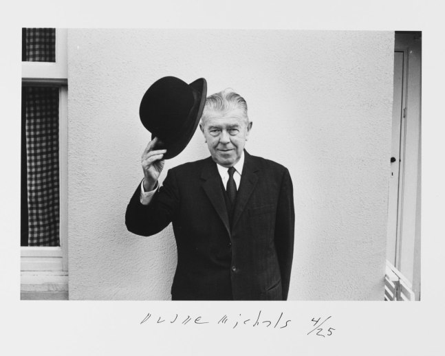 Magritte Tipping Hat, 1965 Gelatin silver print 6 3/4 x 9 7/8 inches (image); 11 x 14 inches (paper) Edition 4/25