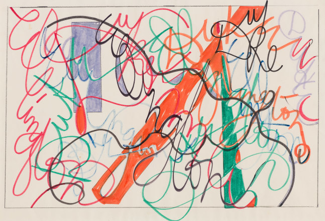 Graffiti (Duke Ellington), 1981 Ink on paper, 14 x 22 inches