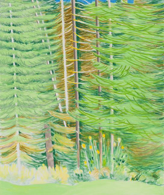 Forest Mix, 2021. Oil on linen 36 3/4 x 31 inches