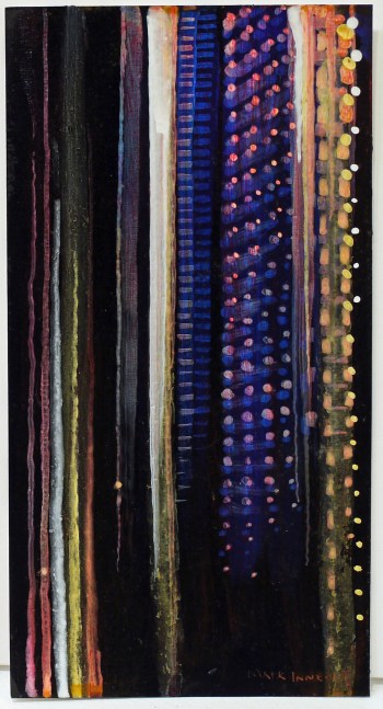 Mark Innerst, Above and Below, 2011. Acrylic on paper, 9 x 4 3/4 inches