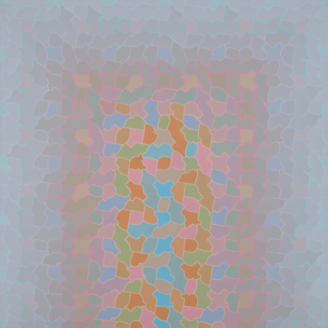 Grey Portal, 1978 Acrylic on canvas 84 x 84 inches