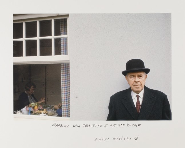 Magritte With Georgette at Kitchen Window, 1965 Cibachrome 6 3/4 x 10 inches (image); 11 x 14 inches (paper) Edition 3/25