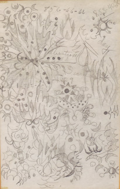 Charles Burchfield, Doodle 10, n.d. Pencil on paper, 8 1/4 x 5 1/4 inches