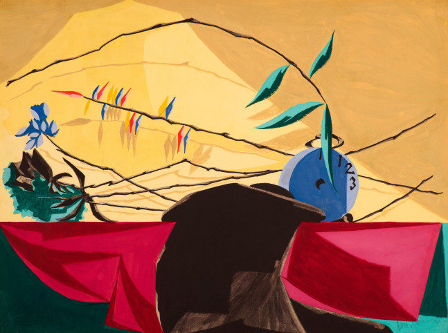 Jacob Lawrence
Time, 1955
Casein tempera on paper
17 7/8 x 23 7/8 inches

Call Gallery for Information