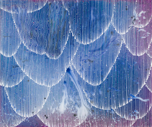 Cascade, 2023 Acrylic on linen 45 x 54 inches