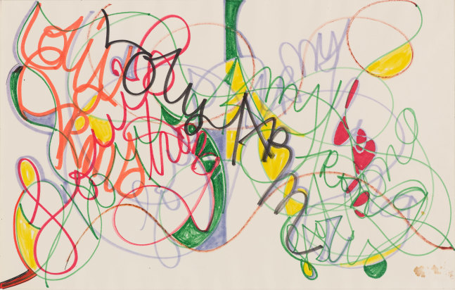 Graffiti (Louis Armstrong), 1981 Ink on paper, 14 x 22 inches