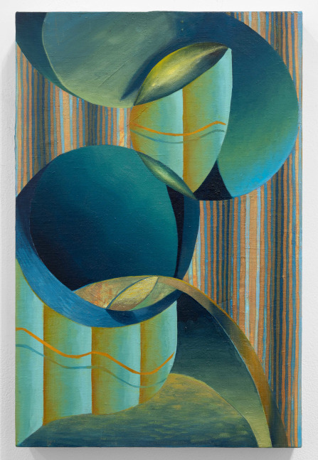 Theresa Daddezio Dream of Endymion (The Winter Night Sky) #4, 2023 Oil on linen mounted on panel 18 x 12 inches