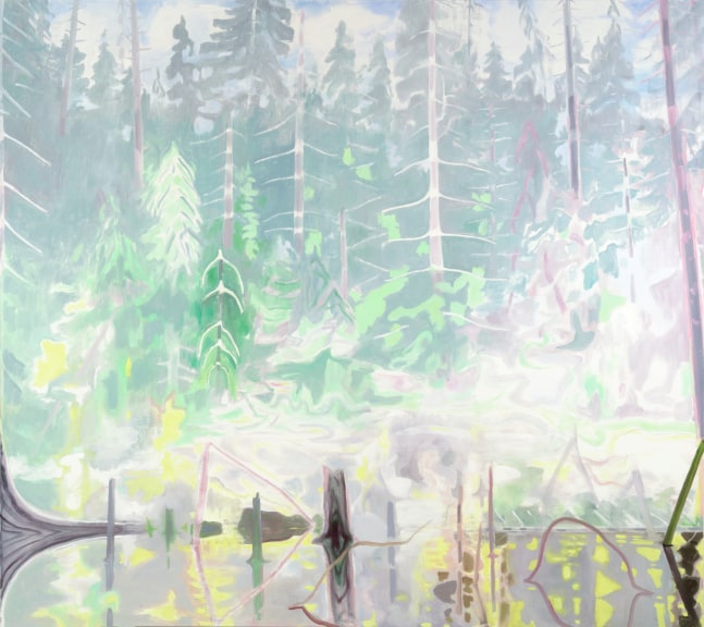 Eric Aho, Second Forest Threshold, 2022. Oil on linen, 80 x 90 inches