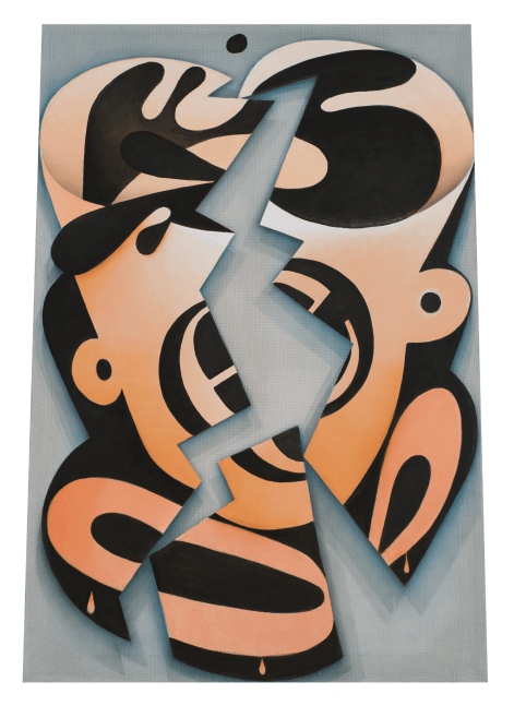 Expresso, 2021
Mixed media on mesh
68 x 48/45 inches