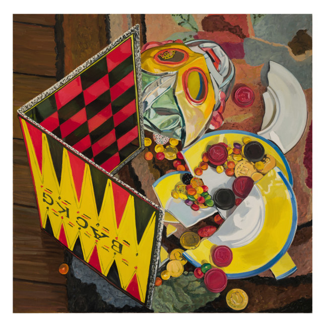 Whoops!, 1986. Oil on canvas, 46 x 46 inches