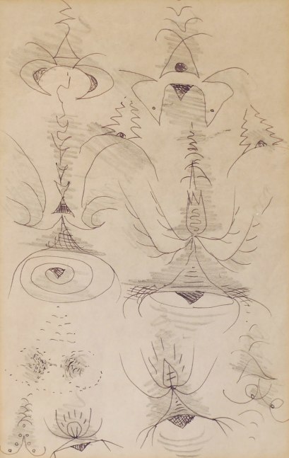 Doodle 11, n.d.

Ink and pencil on paper

7 3/4 x 4 3/4 inches