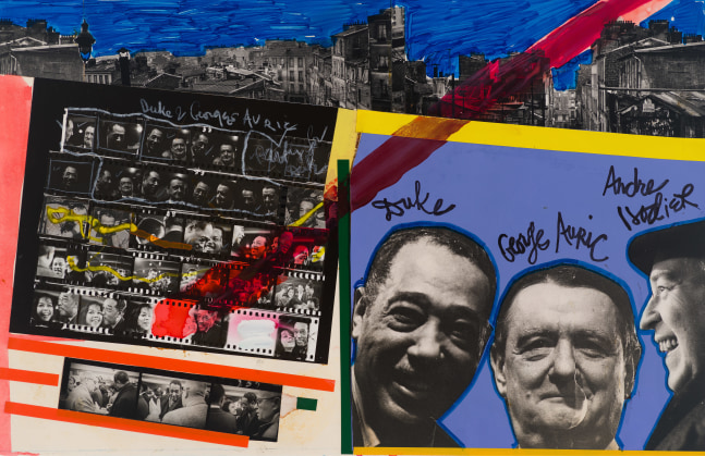 Ellington, Auric, Hodier, 1981 Collage on paper, 14 x 22 inches