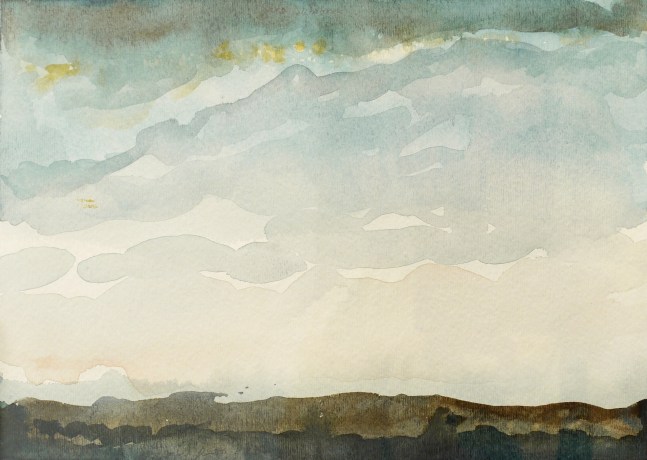 Jane Wilson, The First Day of All, 2008. Watercolor on paper, 7 x 10 inches