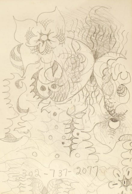 Doodle 2, n.d.

Pencil on paper

5 1/8 x 7 1/4 inches (sight)