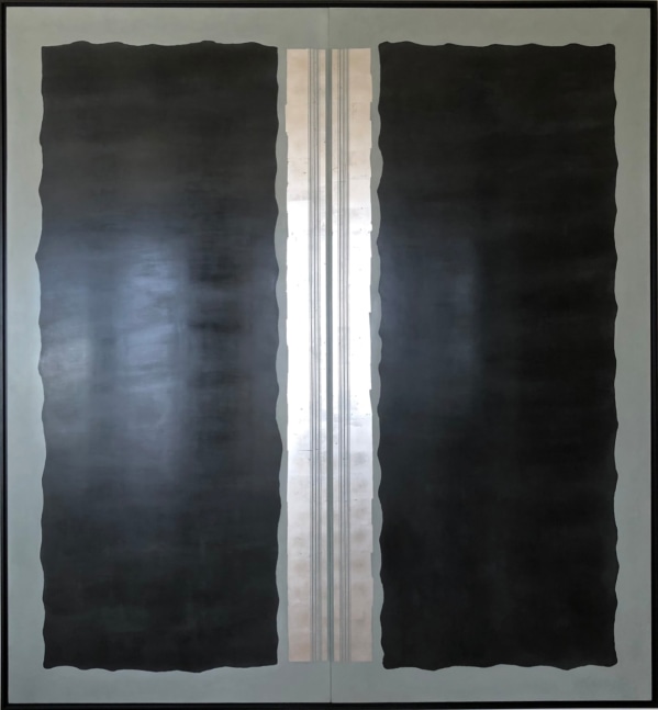 George Dunbar

Yamoria-Surge Series, 2019

Palladium ovef black and pale blue clay with incised lines

85h x 80w in

SOLD

&amp;nbsp;