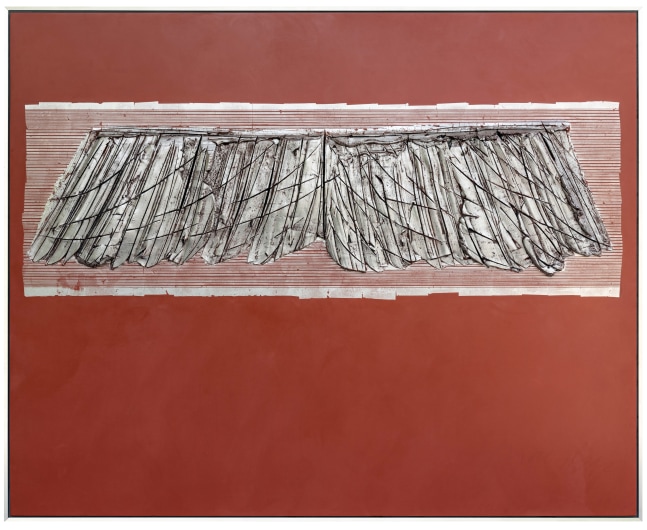 George Dunbar
Freret-Surge Series, 2020
Palladium over die keen and rags with red clay
50h x 62w in
