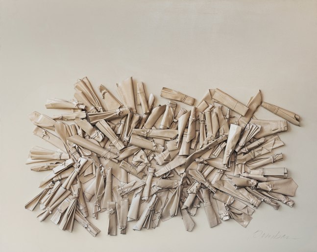 George Dunbar
Astraeus - Rag Series, 2022
Acrylic over cloth bundles on canvas
49.50h x 61.50w in
SOLD