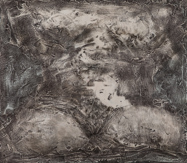 George Dunbar
Model X, 2008
Die keen, clay, acrylic and cloth on panel
29.50h x 33.50w in