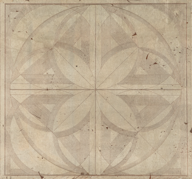 George Dunbar
Coin du Lestin LX, 1962
silver leaf over clay on board
11h x 12w in